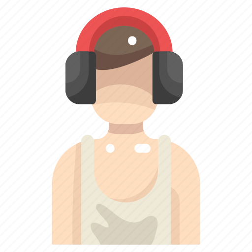 Audio, avatar, earphones, headphones, people, sound, technology icon - Download on Iconfinder