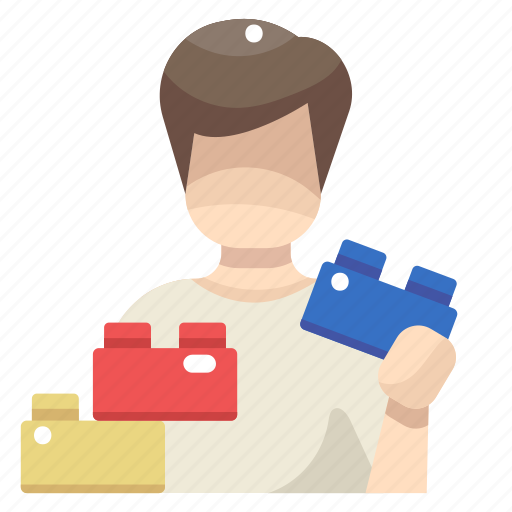Brick, bricks, construction, game, gaming, people, toy icon - Download on Iconfinder