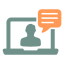online, communication, worker, work, from, home, freelancer, chat, laptop, speak, full 