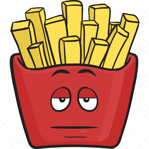 Cartoon, emoji, fast, food, french, fries, fry icon - Download on Iconfinder