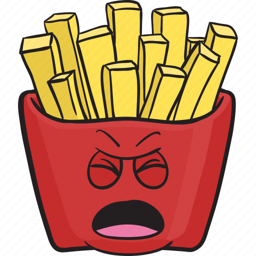 Cartoon, emoji, fast, food, french, fries, fry icon - Download on Iconfinder