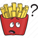 cartoon, emoji, fast, food, french, fries, fry