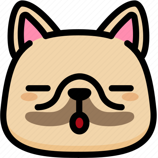 Dog, emoji, emotion, expression, face, feeling, sleeping icon - Download on Iconfinder