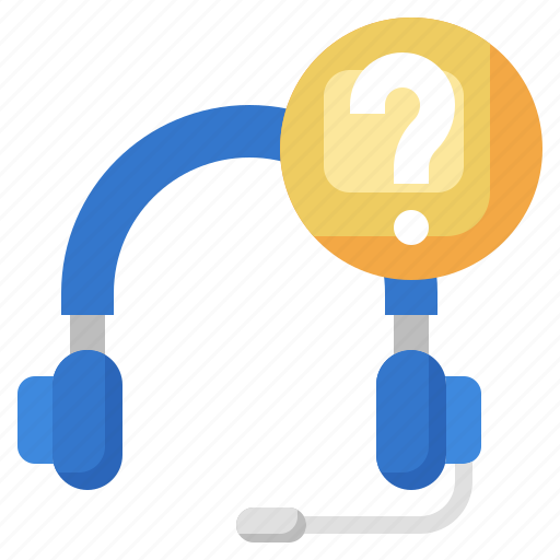 Headset, help, info, question, mark, costumer, service icon - Download on Iconfinder