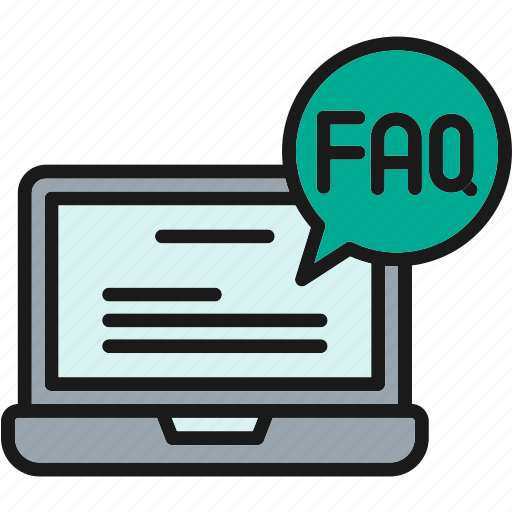 Faq, question, support, help, service, laptop icon - Download on Iconfinder