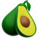 avocado, fruit, fresh 