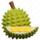 durian, fresh, fruit, healthy 