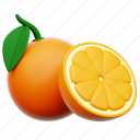 orange, fresh, fruit, healthy 