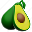 avocado, fruit, fresh 