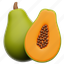 papaya, fruit, fresh 
