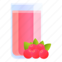 berry, juice, glass 