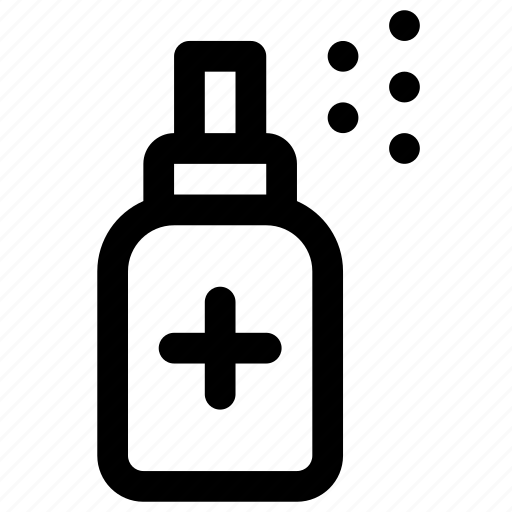 Hand sanitizer spray, hand sanitizer, coronavirus, covid-19, sanitization icon - Download on Iconfinder