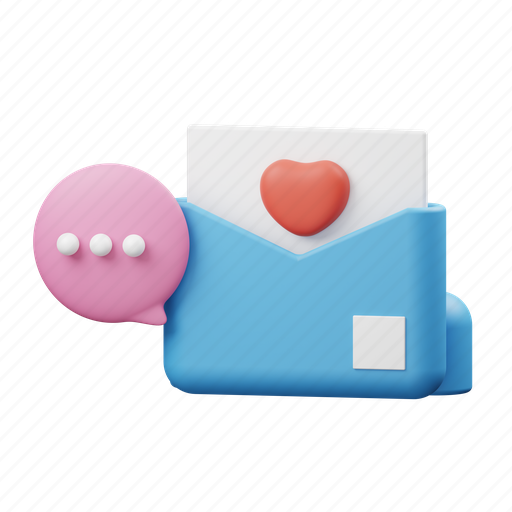 Message, chat 3D illustration - Download on Iconfinder