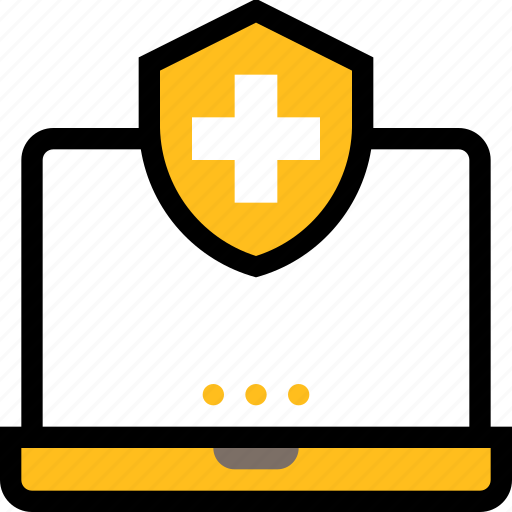 Medical, hospital, online healthcare, online hospital, online consultation, laptop, online doctor icon - Download on Iconfinder