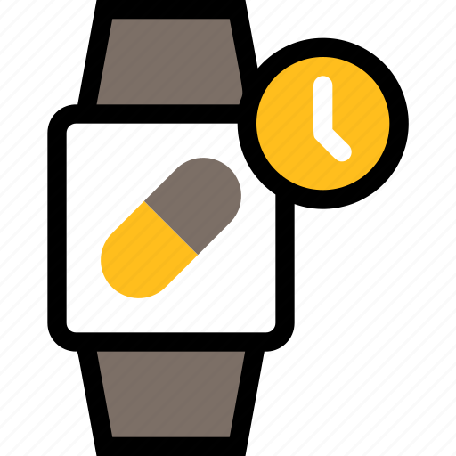 Online healthcare, medical, hospital, smartwatch, reminder, medicine, schedule icon - Download on Iconfinder
