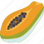 papaya, fruit, papin, food, salad 