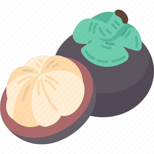 Mangosteen, fruit, ripe, tropical, exotic icon - Download on Iconfinder