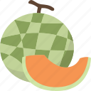 melon, fruit, ripe, fresh, vitamin