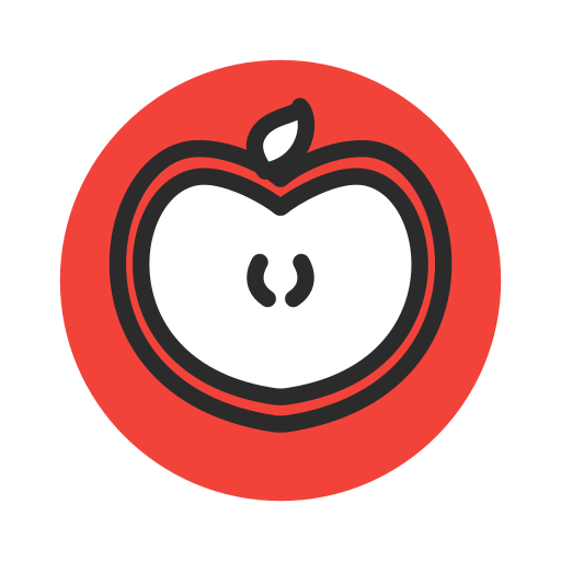 Appel, fruit, red, sliced, vegetable icon - Free download