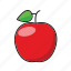 apple, color, food, fruit, red apple, sweet 