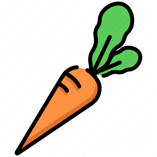 Vegetable, leaf, carrot, orange, rabbit icon - Download on Iconfinder