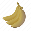 banana, fruit, tropical, fresh