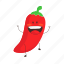 fruit, character, chilli, smile, vegetable charater, funny, face, mascot, fruit character 