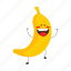 fruit, character, banana, smile, vegetable charater, funny, face, mascot, fruit character 