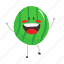 fruit, character, watermelon, smile, vegetable charater, funny, face, mascot, fruit charactersmile, fruit character 