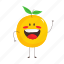 fruit, character, orange, smile, vegetable charater, funny, face, mascot, fruit character 