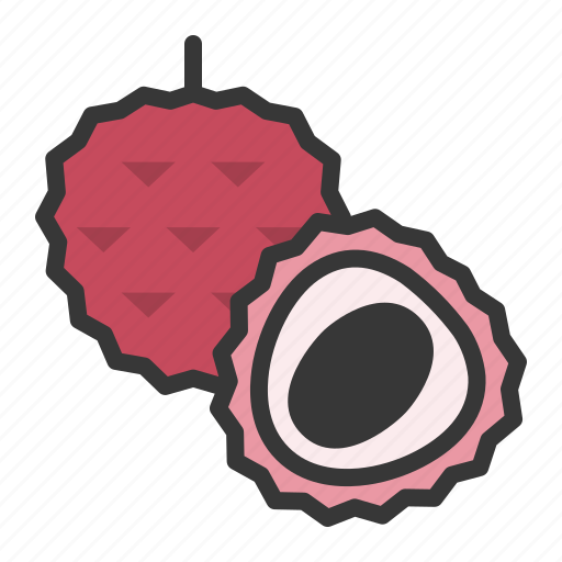 Fruits, lychee, food, fruit, healthy, half lychee icon - Download on Iconfinder