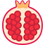 pomegranate, fruit, halve, healthy, vitamin, cross, section, punica, granatum 