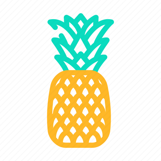 One, whole, pineapple, fruit, slice, cut icon - Download on Iconfinder