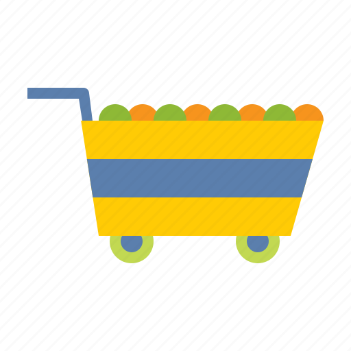 Shopping, cart, fruit, shop, market, fresh icon - Download on Iconfinder