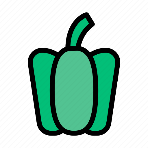 Bell, capsicum, organic, pepper, vegetable icon - Download on Iconfinder
