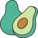avocado, fruit, vegetable, ingredient, guacamole