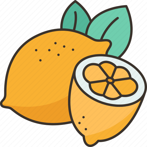 Lemon, citrus, juice, slice, ingredient icon - Download on Iconfinder