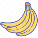 banana, food, fruit, fruits 