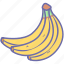 banana, food, fruit, fruits 