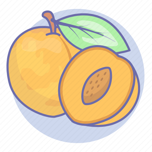 Food, fruit, fruits, nectarine, peach icon - Download on Iconfinder
