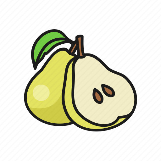 Food, fruits, natural, organic, pear icon - Download on Iconfinder