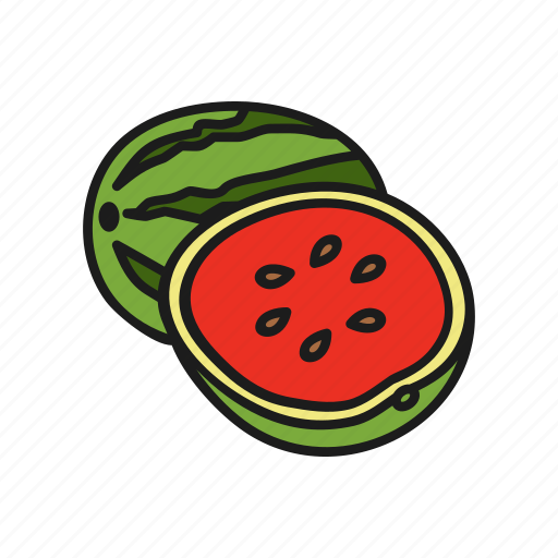 Food, fresh, fruits, healthy, organic, watermelon icon - Download on Iconfinder