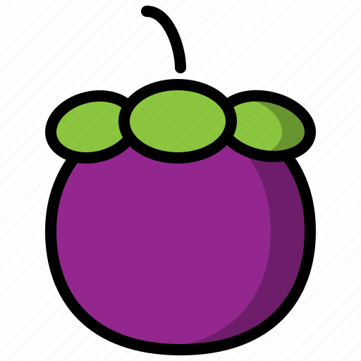Mangosteen, fruit, food, cooking, vegetable, healthy icon - Download on Iconfinder