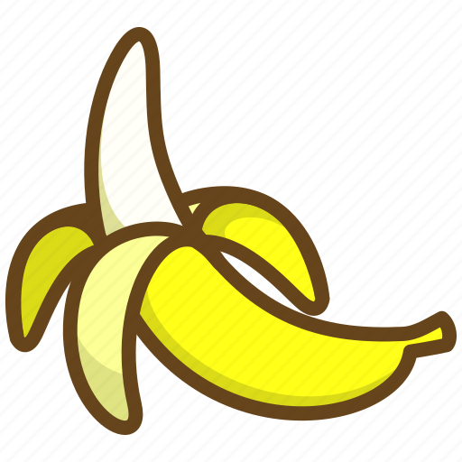 Banana, fruit, food, healthy, sweet, nature, fresh icon - Download on Iconfinder