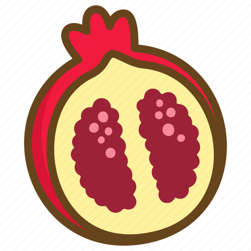 Pomegranate, punica granatum, fruit, food, healthy, fresh, sweet icon - Download on Iconfinder