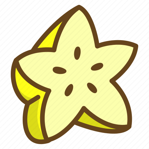 Starfruit, carambola, tropical, summer, fruit, food, eat icon - Download on Iconfinder
