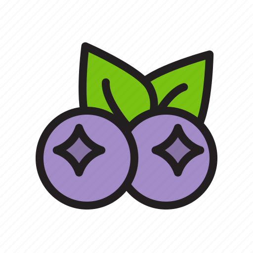 Blueberry, berry, fruit, fresh, healthy, food icon - Download on Iconfinder