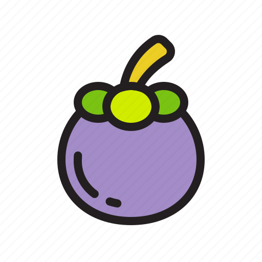 Mangosteen, fruit, fresh, healthy, food icon - Download on Iconfinder