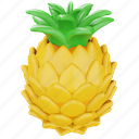 pineapple, fruit, food, healthy, tropical 