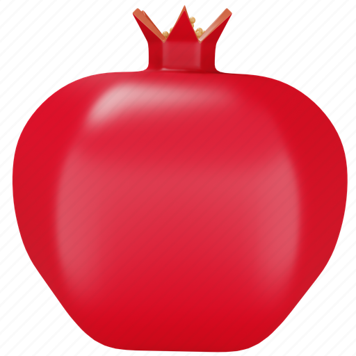 Pomegranate, fruit, food, healthy, juicy 3D illustration - Download on Iconfinder